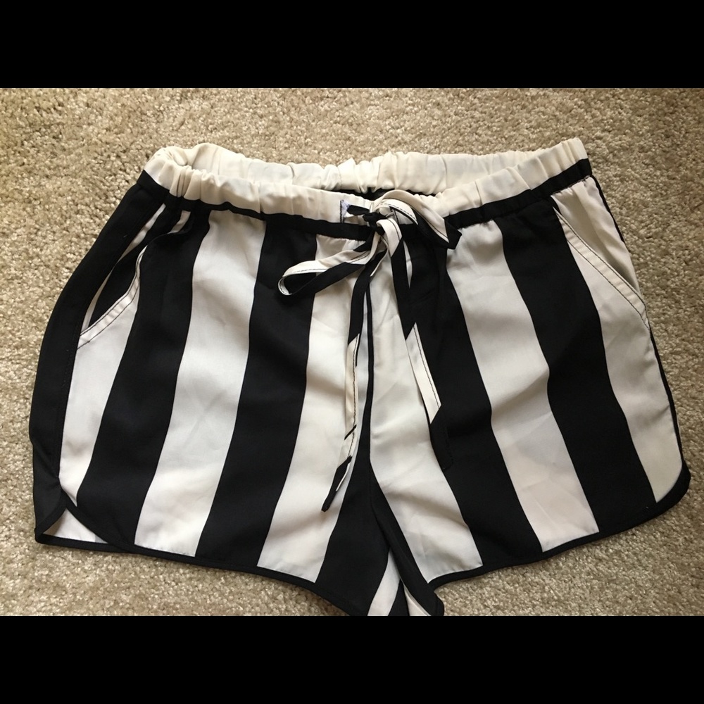 Forever 21 Striped Booty Shorts